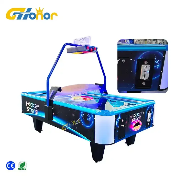Latest 2 players classic sports air hockey game console for children and adults coin operated air hockey arcade table for sale