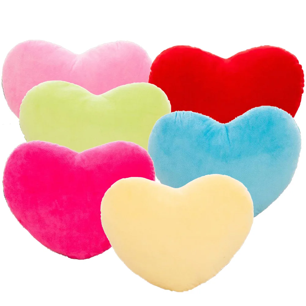 Wholesale Customized Heart Shaped Plush Throw Pillow Toys Valentine Day Plush Heart Pillow Decoration