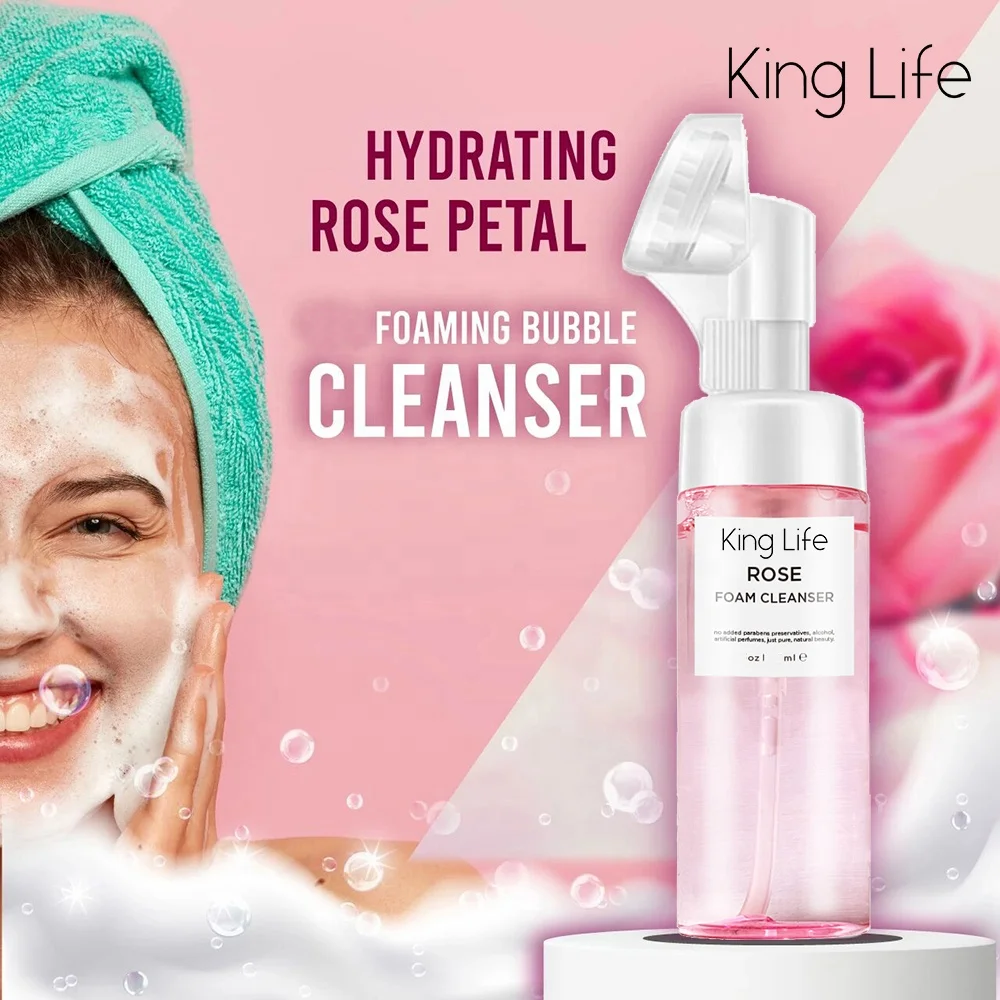 OEM Private Label Face Cleanser Amino Acid Exfoliating Acne Treatment Whitening Moisturize Cleansing Foam Mousse for Men/Women