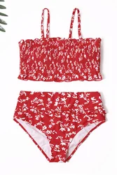2019  New swimwear summer Floral bathing suits high waist women sexy bikini