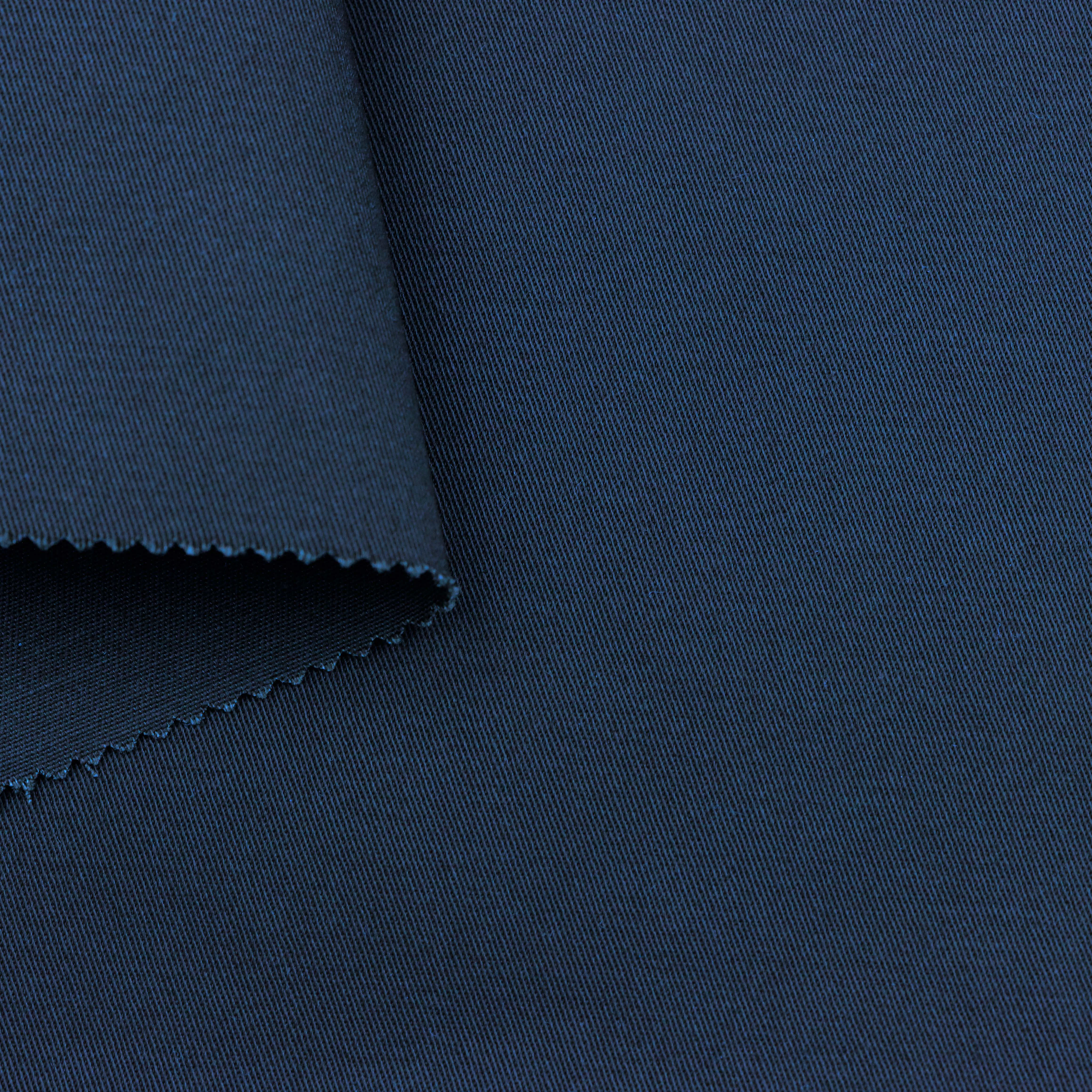 4-Thread Medium Thick High Density Left Twill Stretch Mercerization Cotton Fabric For Clothing Textile