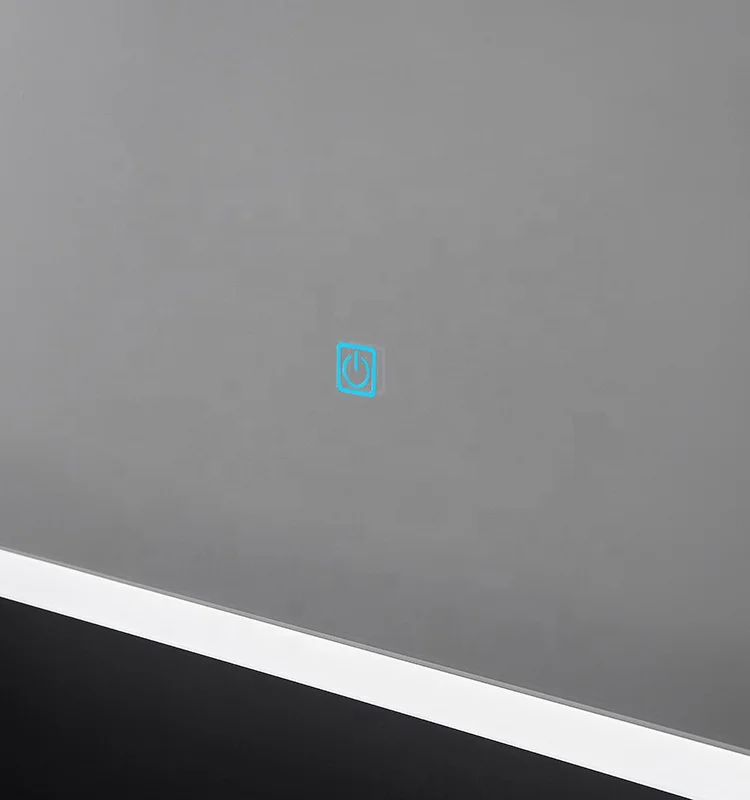 waterproof anti-fogging LED mirror bathroom 5MM environmental protection square silver led mirror with led light