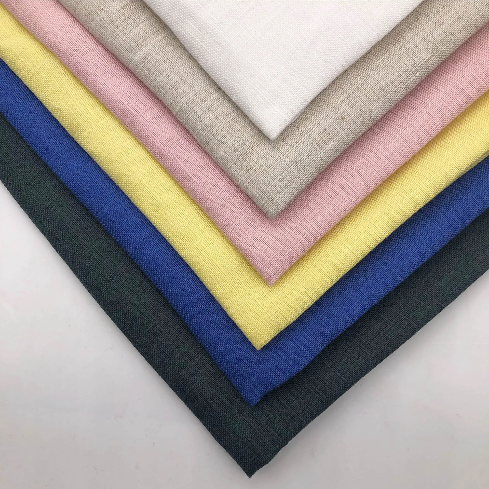 Hot product 100% linen fabric 14*14  for dress  100 linen fabric