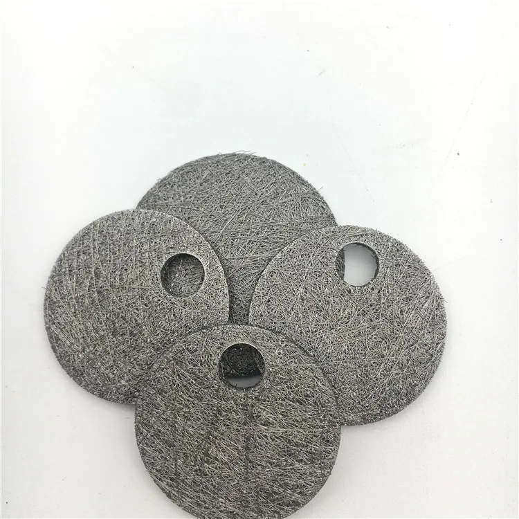 2 10 50 60 80 90 100 150 Micron Stainless Steel Sintered metal fiber felt for polymer filtration