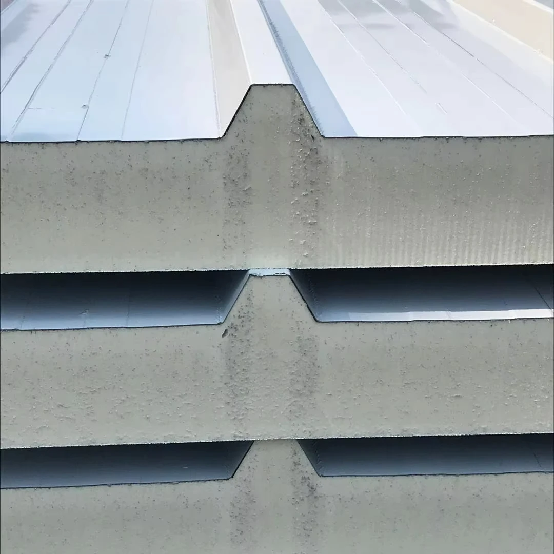 CE certified polyurethane roof sandwich panels for building ceiling steel structure building ceiling