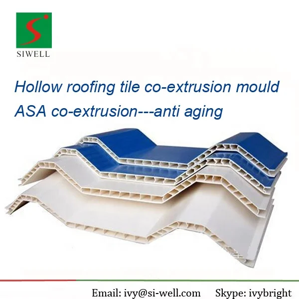 PVC co-extruding roofing sheet mould