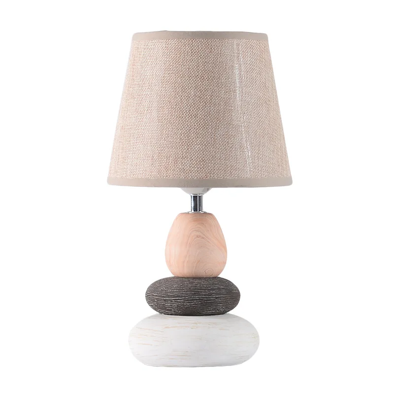 New Style Creative Ceramic Table Lamps Stone Model Desk Lamp Bedside Study Decorative Table Lamp