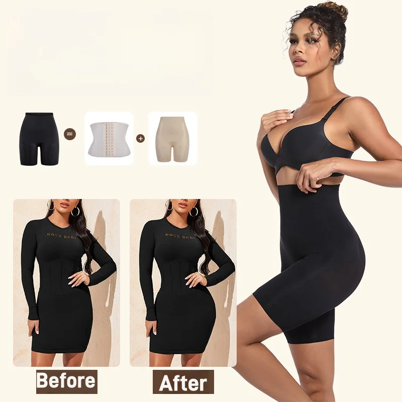 Seamless Shaping Boyshorts Panties for Women Slip Shorts Under Dress Shapewear Shorts High Waist Tummy Control Underwear