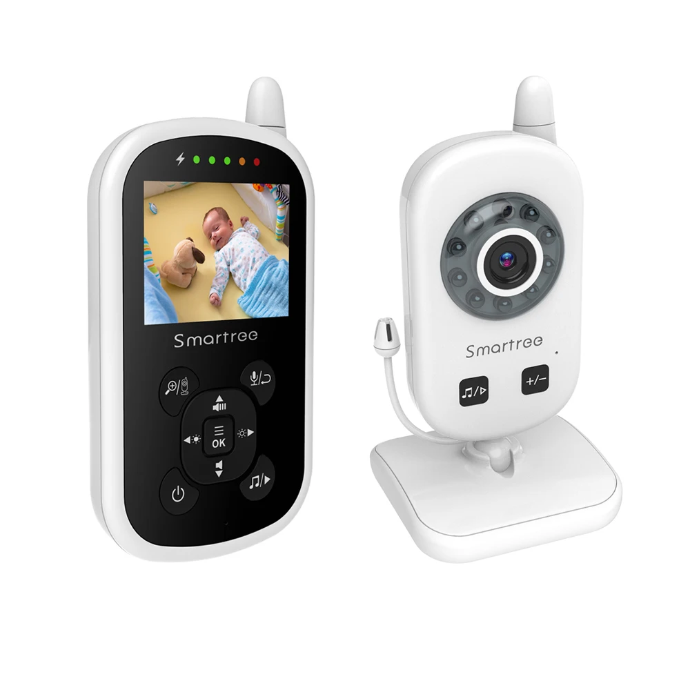 Baby Monitor 2.4Ghz FHSS 2.4Inch LCD Screen Baby And Mom Talk Nursling Baby Monitor