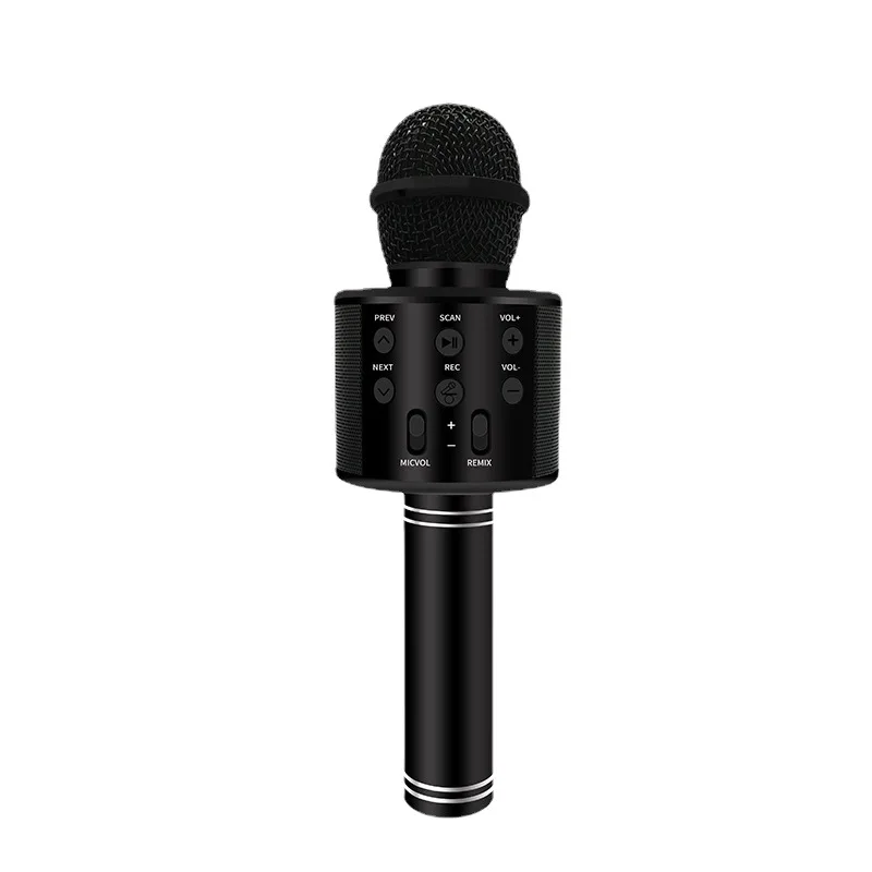 Wireless Karaoke Condenser Microphone Professional Cordless Bluetoothes Kids Handheld Singing Microphone