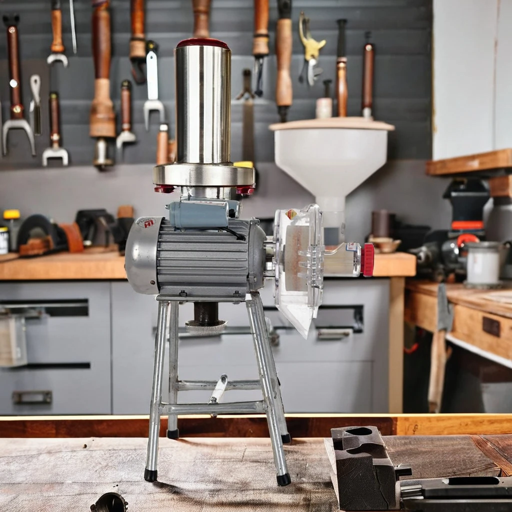 Fish feed stuff grinder small beans grinding machine grain soybeans beans double disc grinding mill machine