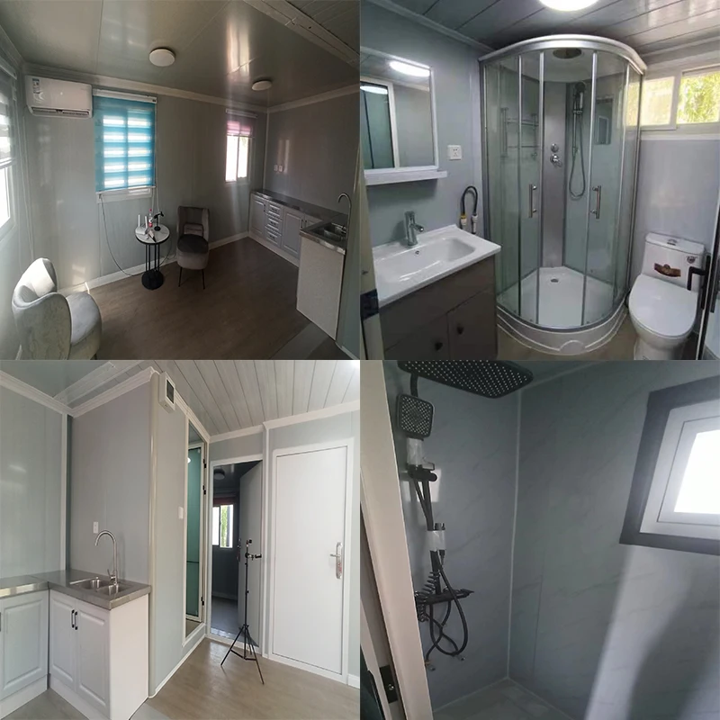 Giantsmade china factory second hand 2 units 20feet design container house poland