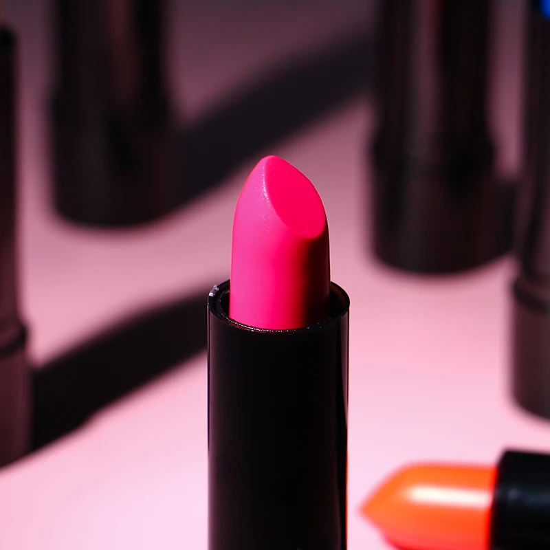 Private label logo  vegan cheap uv  neon glow in the dark lipstick tube set