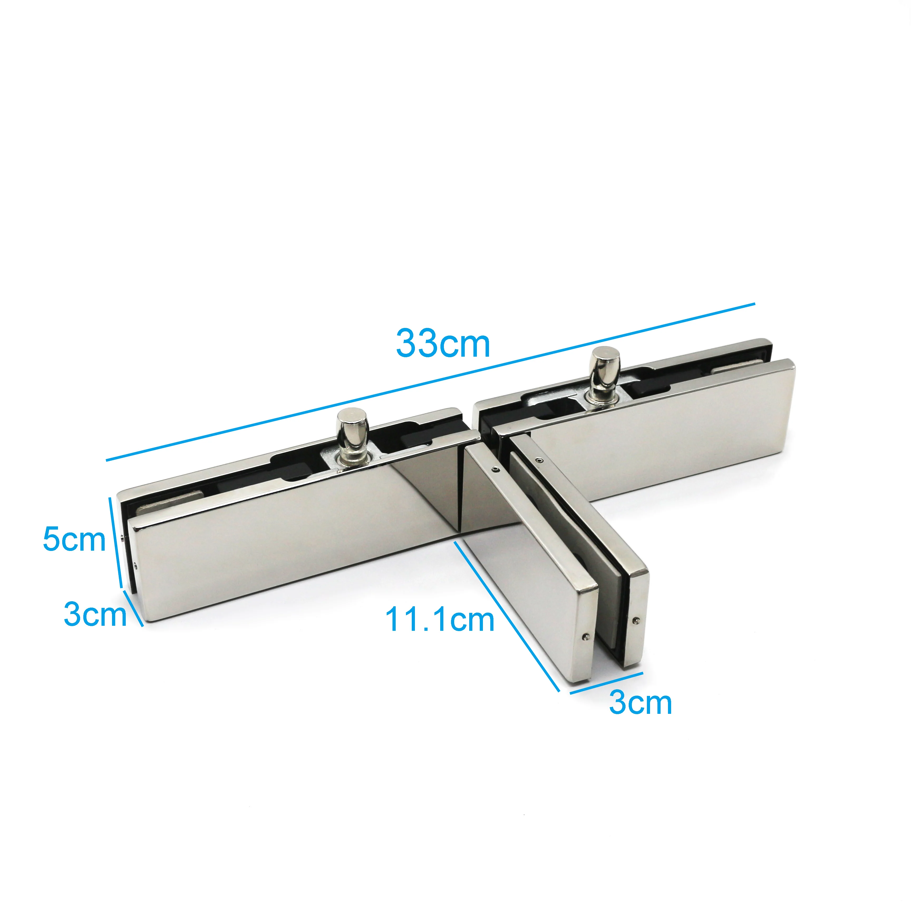 T Shaped Offset Patch Fitting Spacer Tempered Glass Door Accessories 12/15mm Pivot Patch Fitting
