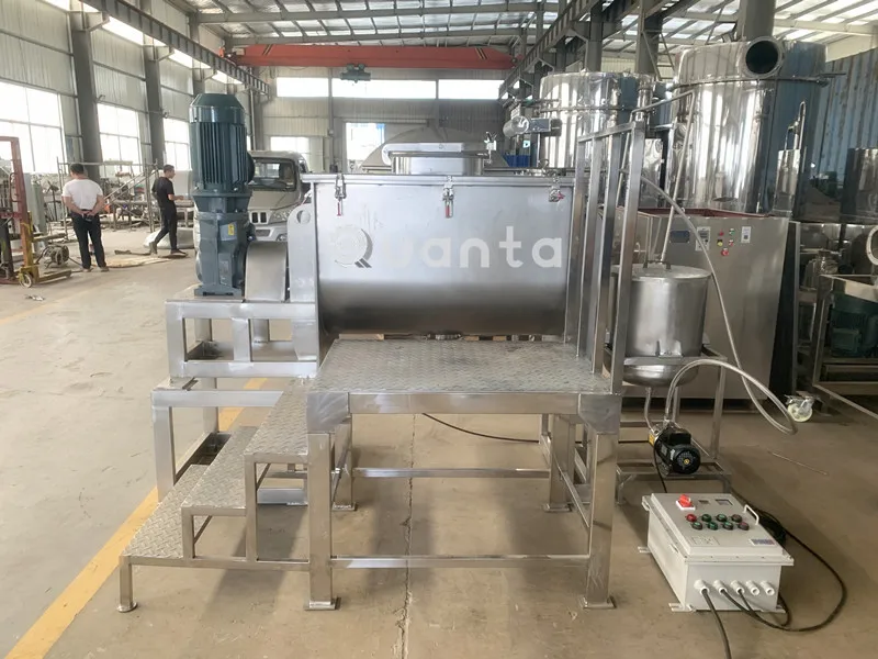 Seasoning Mixing Machine Single Paddle Mixer Stainless Steel Horizontal Ribbon Mixer Detergent Powder Mixer Food Pharmacy
