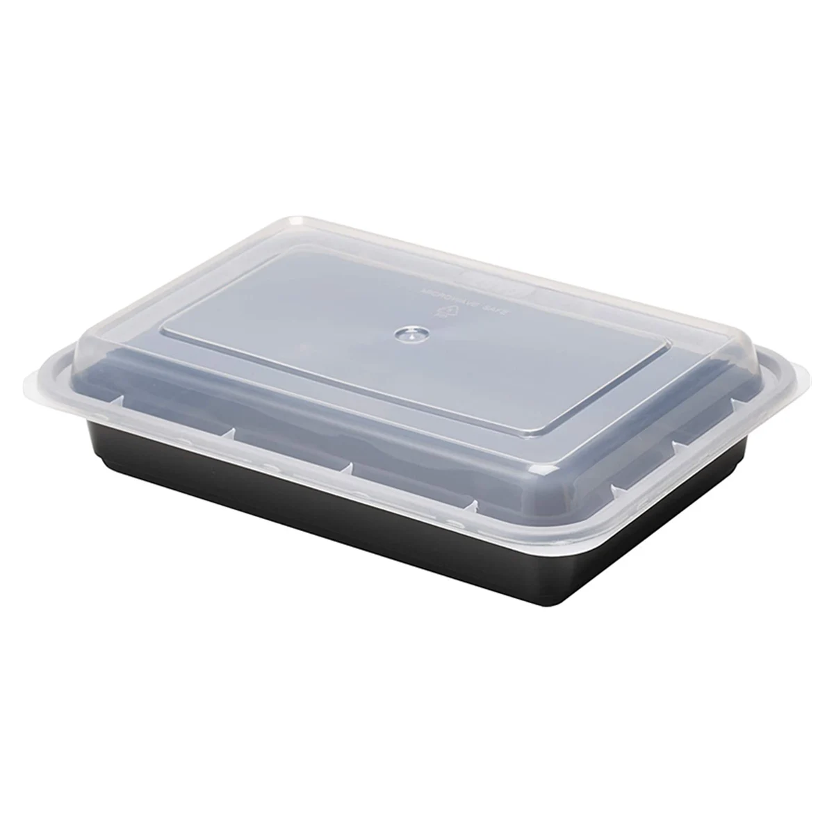Plastic food containers with lid,  BPA free Meal Prep rectangular 1 Compartment Microwavable PP lunch bento boxes set