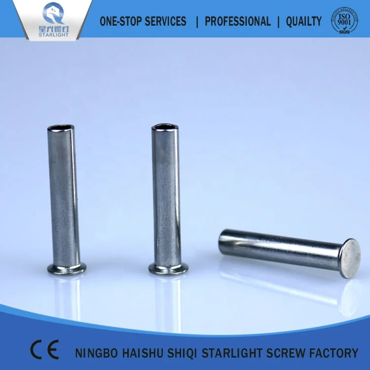 High quality semi hollow tubular rivet