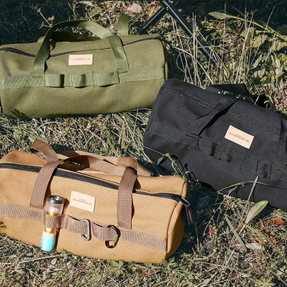 Outdoor Camping Tools Bags Organizer Portable Tent Ground Nail Stakes Wind Rope Hammer Pouch Tent Peg Nails Bags