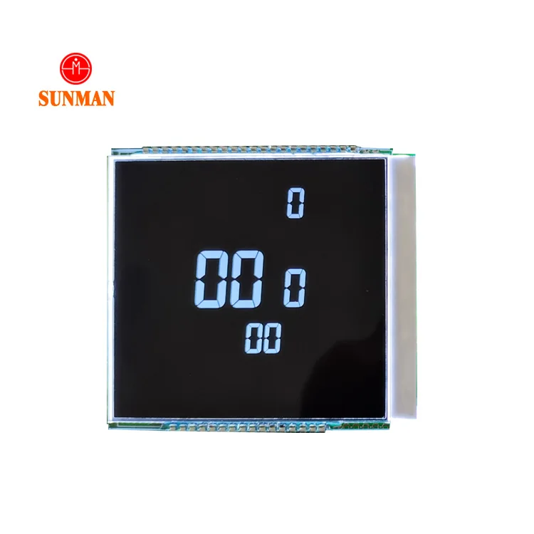 Segment display customizable monochrome 7 Segment 6 Digit PIN Connector VA type LCD Display for air conditioning control system