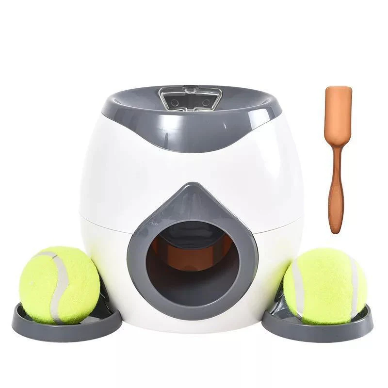 Pet Ball Throwing Game Automatic Feeder Launcher Interactive Dog Fetch And Treat Dispenser Treat Toy Reward Machine
