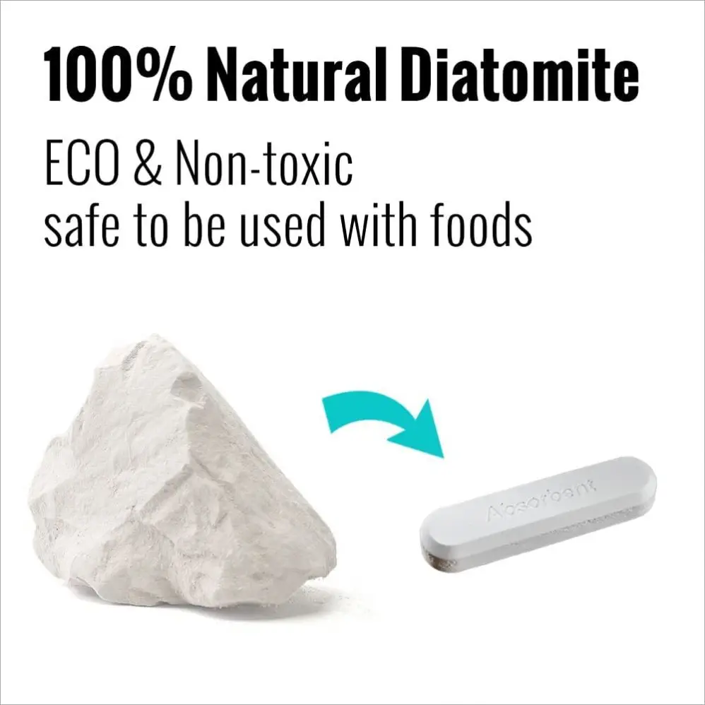 Natural Diatomite Drying Stick Moisture Absorbing Desiccant Strips Diatomaceous Earth Desiccant for Food Dry