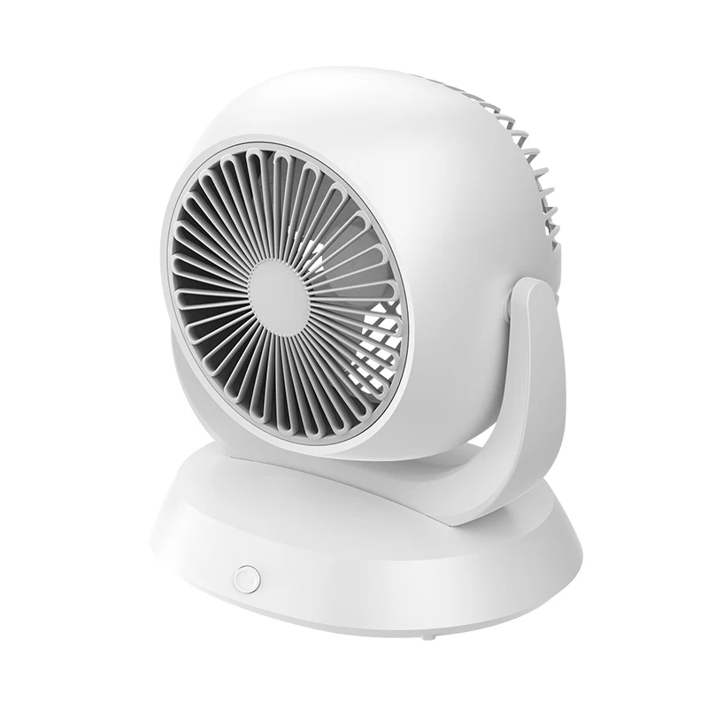 4D Home Circulating Fan USB Type-C Rechargeable Desktop Cooling Fan Air Multiply Rotatable Head Air Circulating Fan