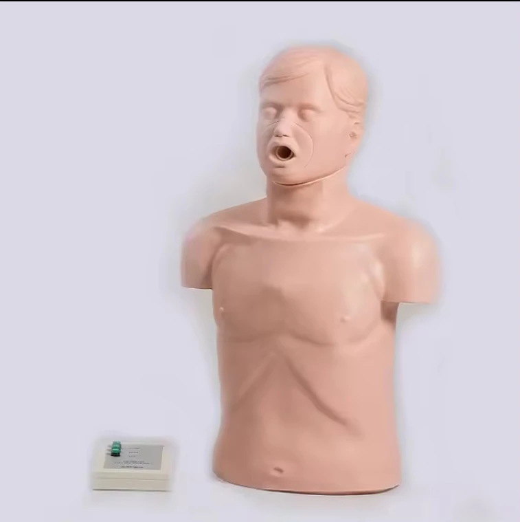 High quality Medical Science pvc Manikin for CPR Training  model Teaching Adult Half Body CPR Training Manikin