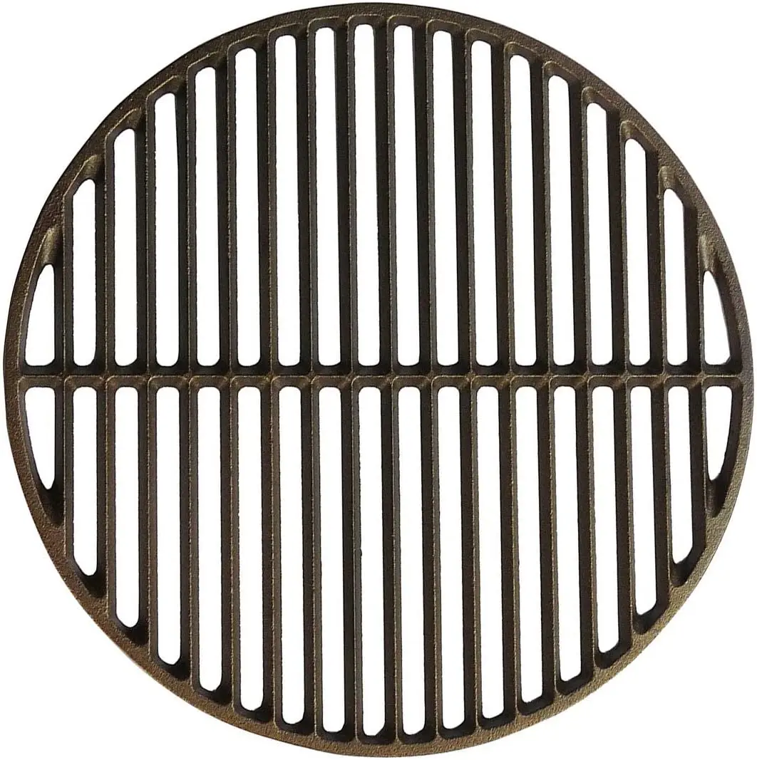 Cast Iron Grate Grids Sear Grate Fire Pit, Round Cooking Grate  Accessories Fit for Medium BBQ Grill
