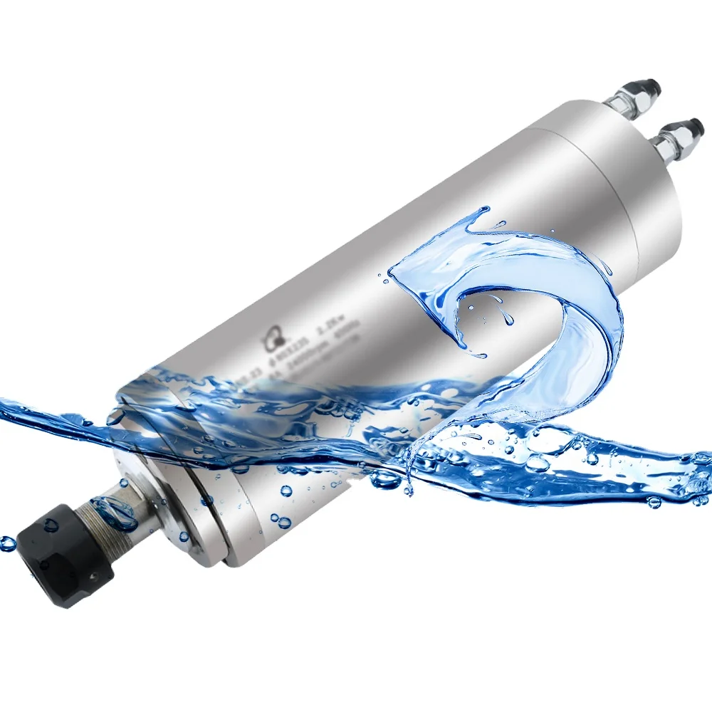 Spindle 2.2kw Water-Cooled Cooling Cnc Router Motor 220v/380v Engraving 24000 Rpm 400hz