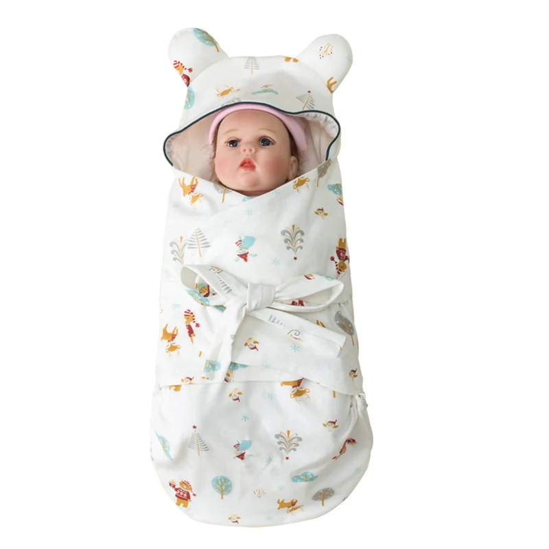 Baby cuddling quilt autumn and winter pure cotton thickening newborn baby supplies newborn baby  sleeping bag anti-shoc