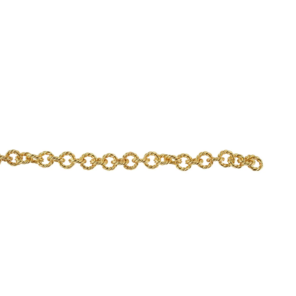 Supplier Of Brass Chain twisted Golden Chain Cable Link Handmade Chain For Jewelry Making