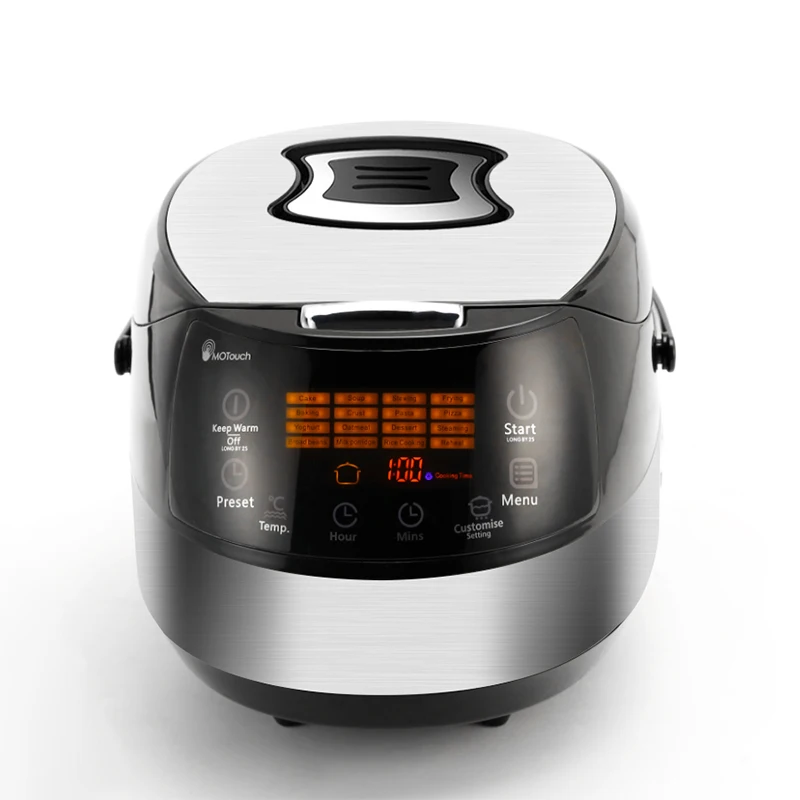 AECCN OEM ODM Бытовая RV 5L 860W 1D умное назначение 24 часа предустановленное отображение часов с таймером кухонные приборы Электрический горшок