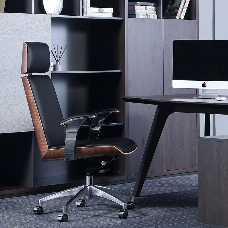 luxury office chair genuine leather executive office chair adjustable office chairs