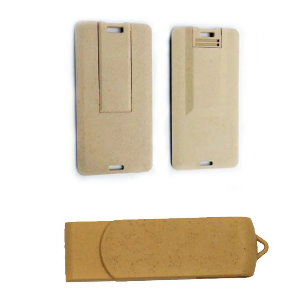 Custom Logo Eco friendly Paper recycled Usb 2.0 Sticks 128gb 64gb 32gb Credit Card usb flash drive