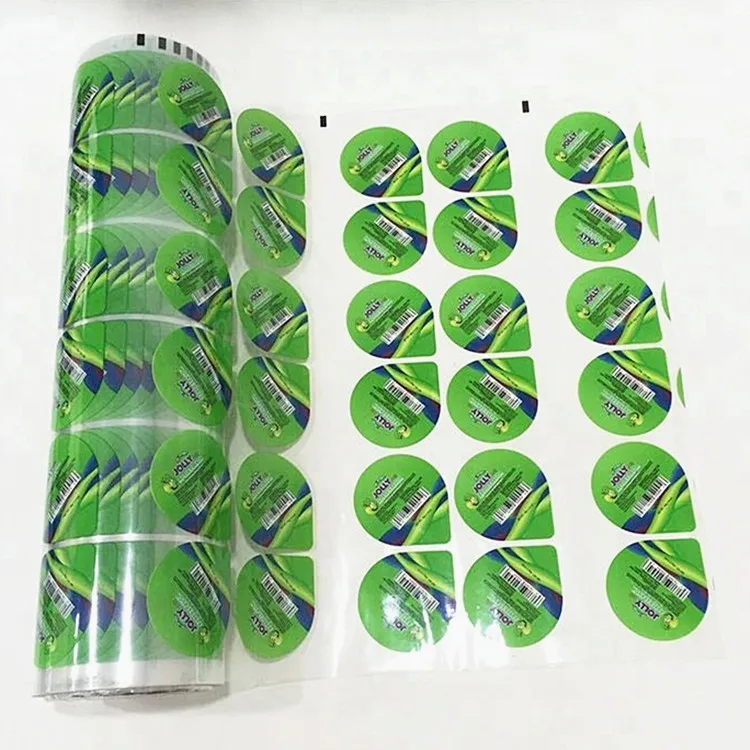 transparent ltding plastic cup sealing roll film for jelly