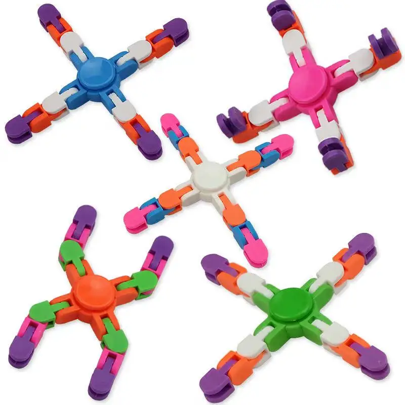 Wacky Tracks Spinner 4 angles and Click Fidget Toys Finger Sensory Toys Decompress the Toy