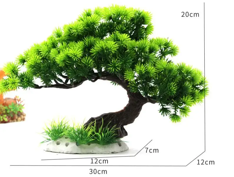 Tree Fish tank Landscape Decoration Artificial Plastic Tree Simulation Water Grass Simulation Welcome Pine