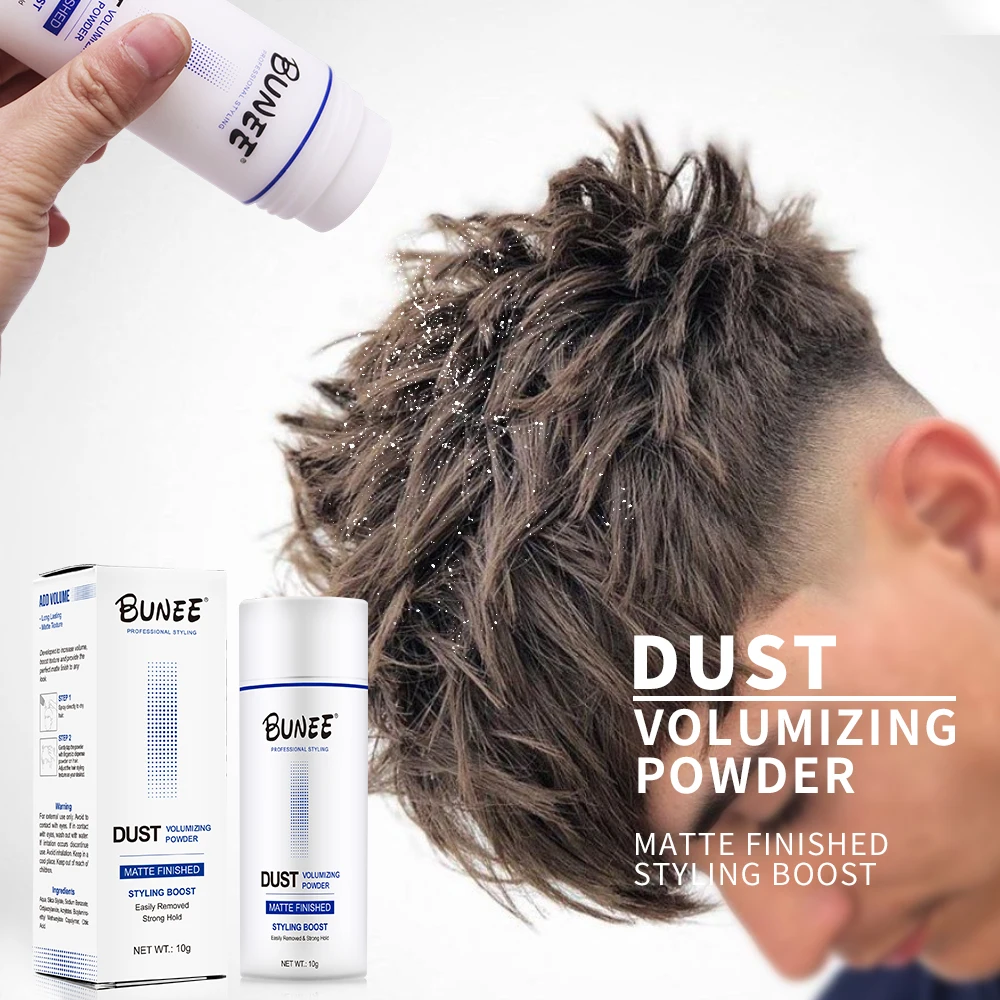 Matte finished hair volume fiber powder volume up hair styling