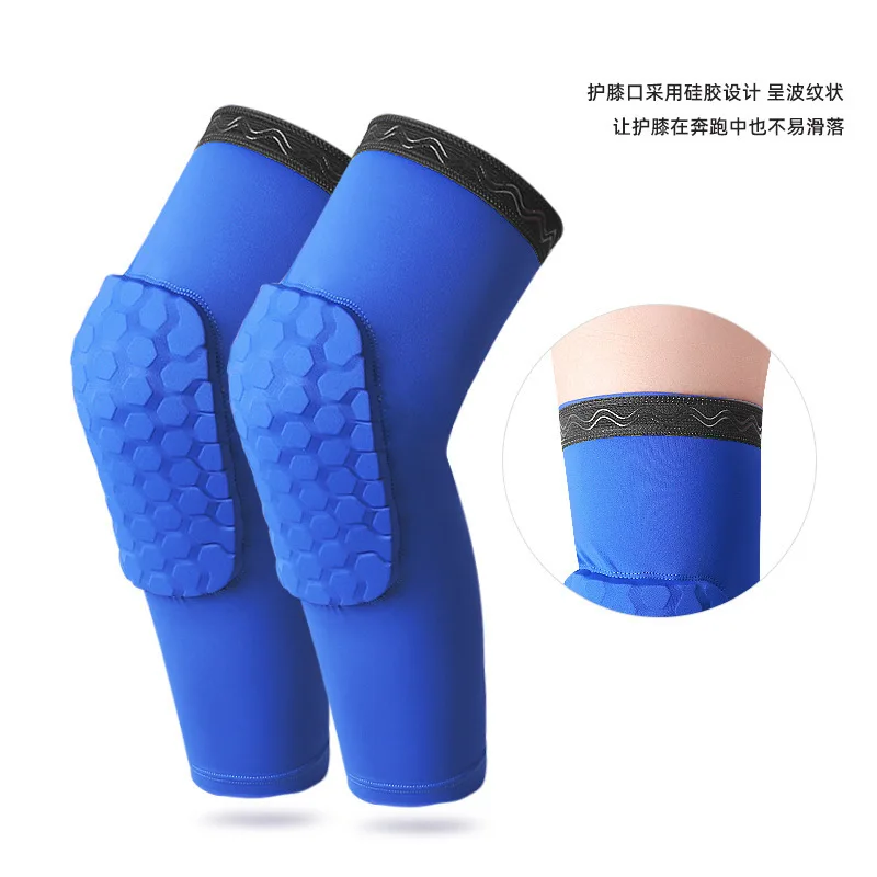 Honeycomb Sport Safety Basketball Sports Kneepad Padded Knee Brace Compression Knee Sleeve Protector Knee Pads#FWHX011