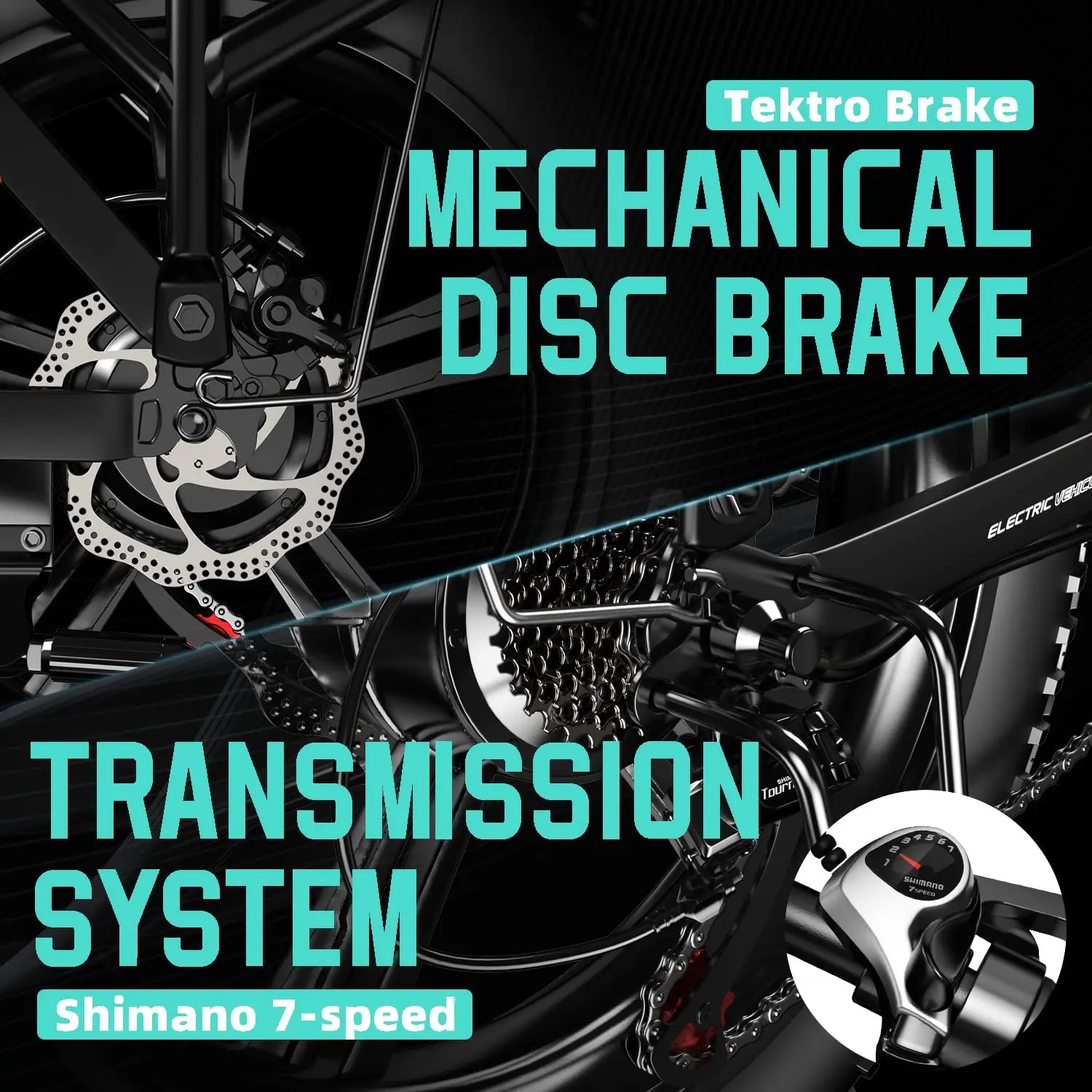 Ce Rear Hub Motor Aluminum Alloy Brushless Suspension 48V  Lithium Battery Electric Bike Retro Fat Tire Folding Electric Bicycle