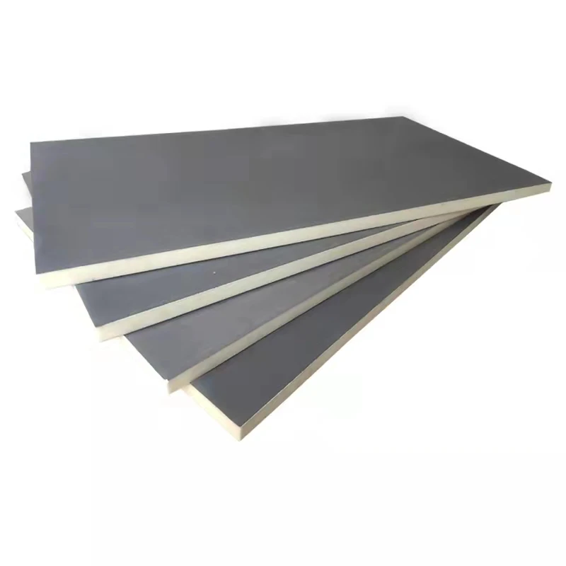 High-density closed-cell PIR rigid insulation board Polyurethane foam insulation wallboard Polyisocyanurate insulation board hig