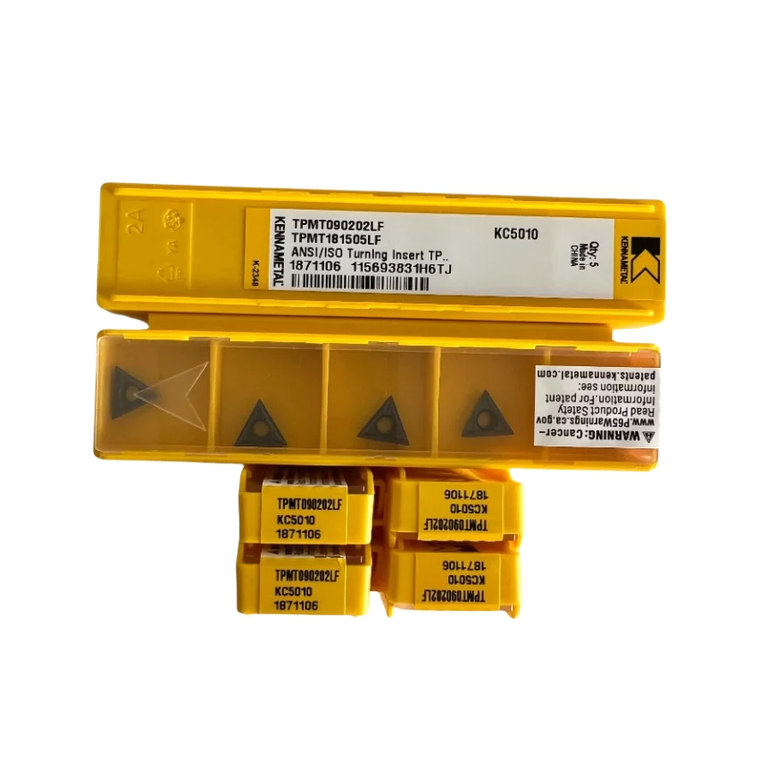 Kennametals Carbide Blade TPMT090202 090204-LF KC5010 CNC Cutting Tools Turning Inserts