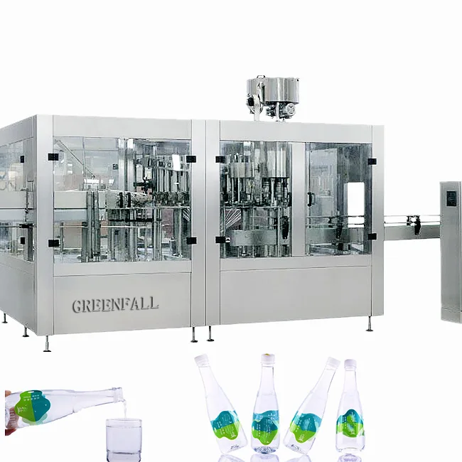 small Glass bottle Complete 3 in 1 Glass Bottle Automatic Wine Filling Equipment/Machine