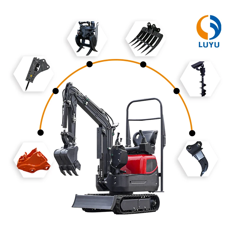 Robust 1 Ton mini Excavator for Sale in Engineering and Construction Machinery Sturdy and Reliable