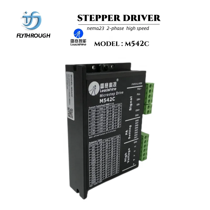 Драйвер контроллера шагового двигателя flhrough высокоскоростной Leadshine M542C TB6600