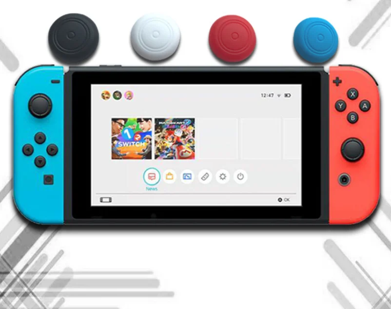 Solid single colors steam deck thumb grips for Joy Con
