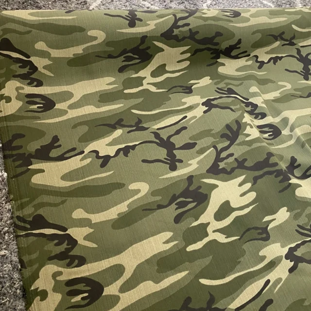 Yilong Fabric Factory Wholesale Cheap Price TC Polyester Cotton Anti-infrared Woodland Camouflage Fabric For Milispec Uniform