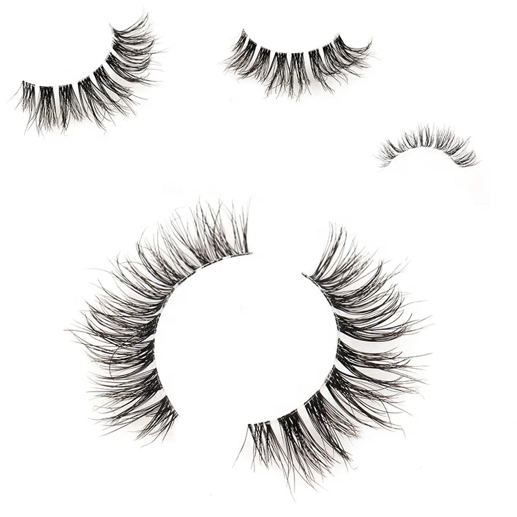 Worldbeauty Wholesale OEM ODM best-selling 3D agravic invisible band soft hollow synthetic fiber faux mink eyelashes