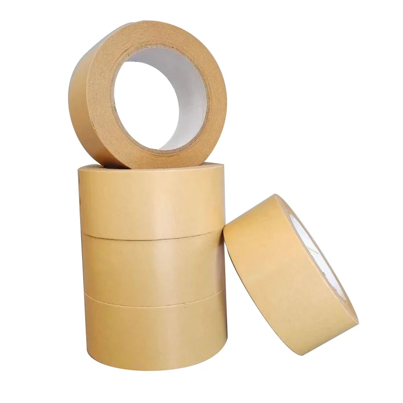 PD Custom Strong Durable Self Adhesive Writable Kraft Paper Packaging Paper Tape For Carton Sealing
