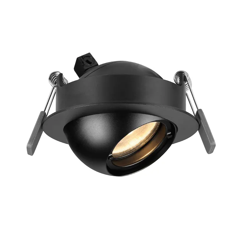 Open Hole 75-78mm Anti glare adjustable Embedded LED Downlight Ceiling Light for Restaurant lighting